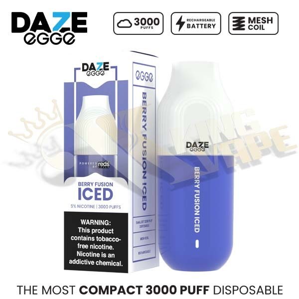 REDS - BUY 7DAZE EGGE 3000 PUFFS 50MG NICOTINE DISPOSABLE VAPE - DISPOSABLES - Vapes Royale