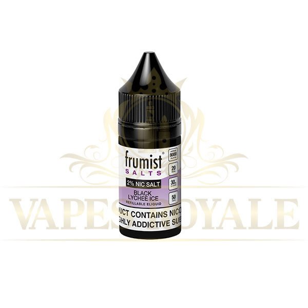 FRUMIST - BUY BLACK LYCHEE ICE SALT BY FRUMIST – 30ML - 30ML SALT NIC - Vapes Royale