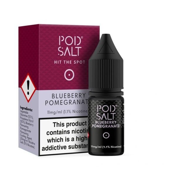 POD SALT - POD SALT BLUEBERRY POMEGRANATE 10ML NICOTINE SALT E-LIQUID - 10ML SALT NIC - Vapes Royale