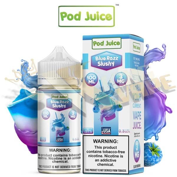 BLUE RAZZ SLUSHY BY POD JUICE