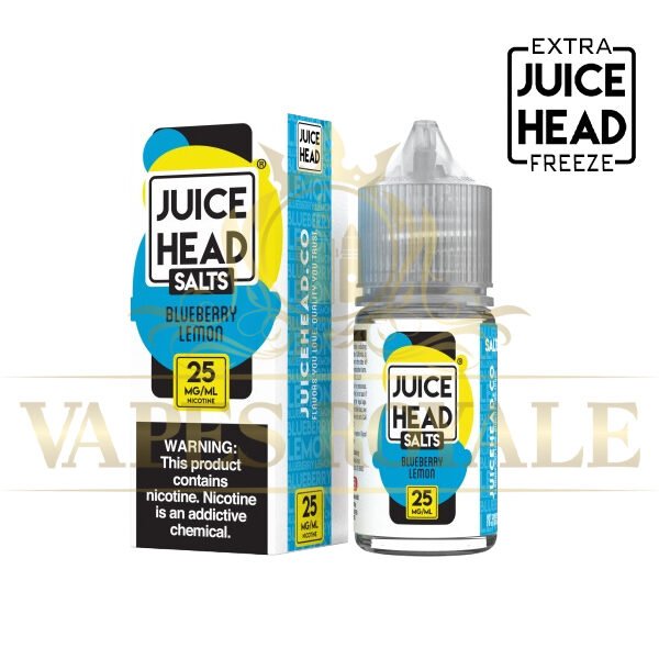 JUICE HEAD - BUY BLUEBERRY LEMON SALT BY JUICE HEAD EXTRA FREEZE – 30ML - 30ML SALT NIC - Vapes Royale