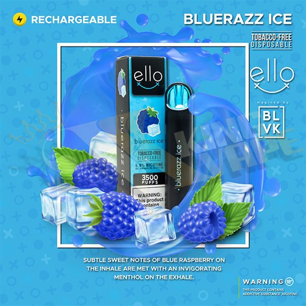 BLVK - BUY NEW ELLO BAR DISPOSABLE 3500 PUFFS BY BLVK - DISPOSABLES - Vapes Royale