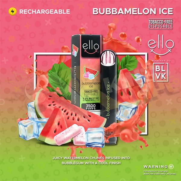 BLVK - BUY NEW ELLO BAR DISPOSABLE 3500 PUFFS BY BLVK - DISPOSABLES - Vapes Royale