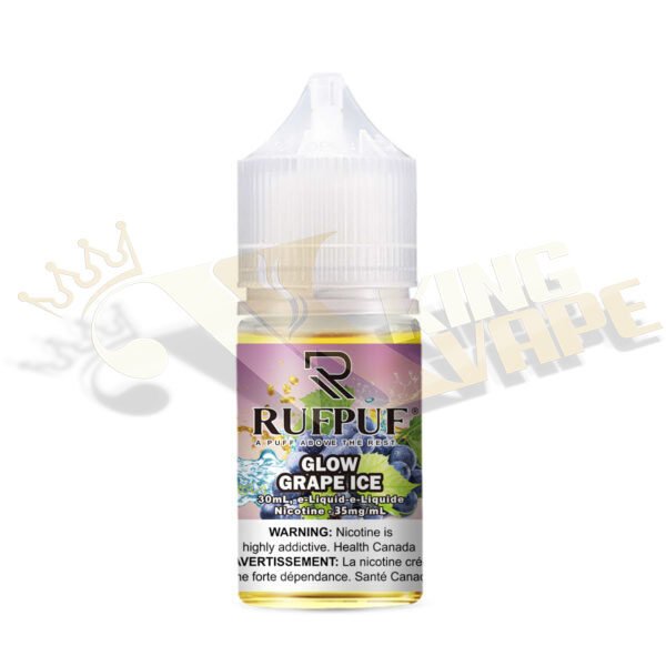 RUFPUF - GLOW GRAPE ICE SALT BY RUFPUF 30ML - 30ML SALT NIC - Vapes Royale