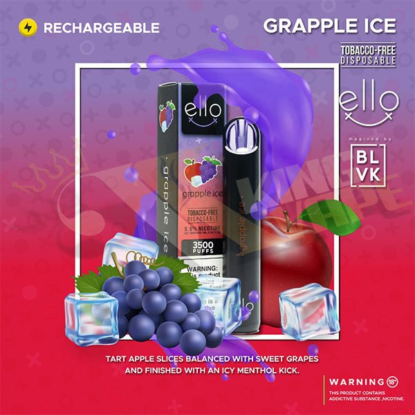 BLVK - BUY NEW ELLO BAR DISPOSABLE 3500 PUFFS BY BLVK - DISPOSABLES - Vapes Royale
