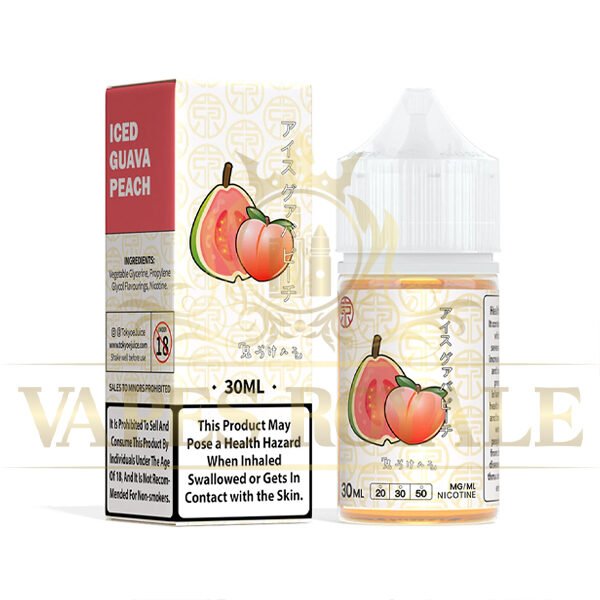 TOKYO - BUY GUAVA PEACH ICE SALT BY TOKYO – 30ML - 30ML SALT NIC - Vapes Royale