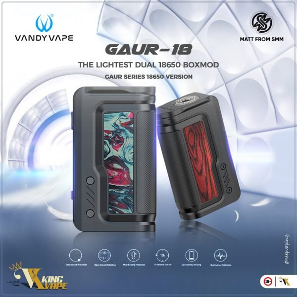 Gaur-18-Post-1080x1080px VANDY VAPE - VANDY VAPE GAUR-18 200W BOX MOD - MODS - Vapes Royale