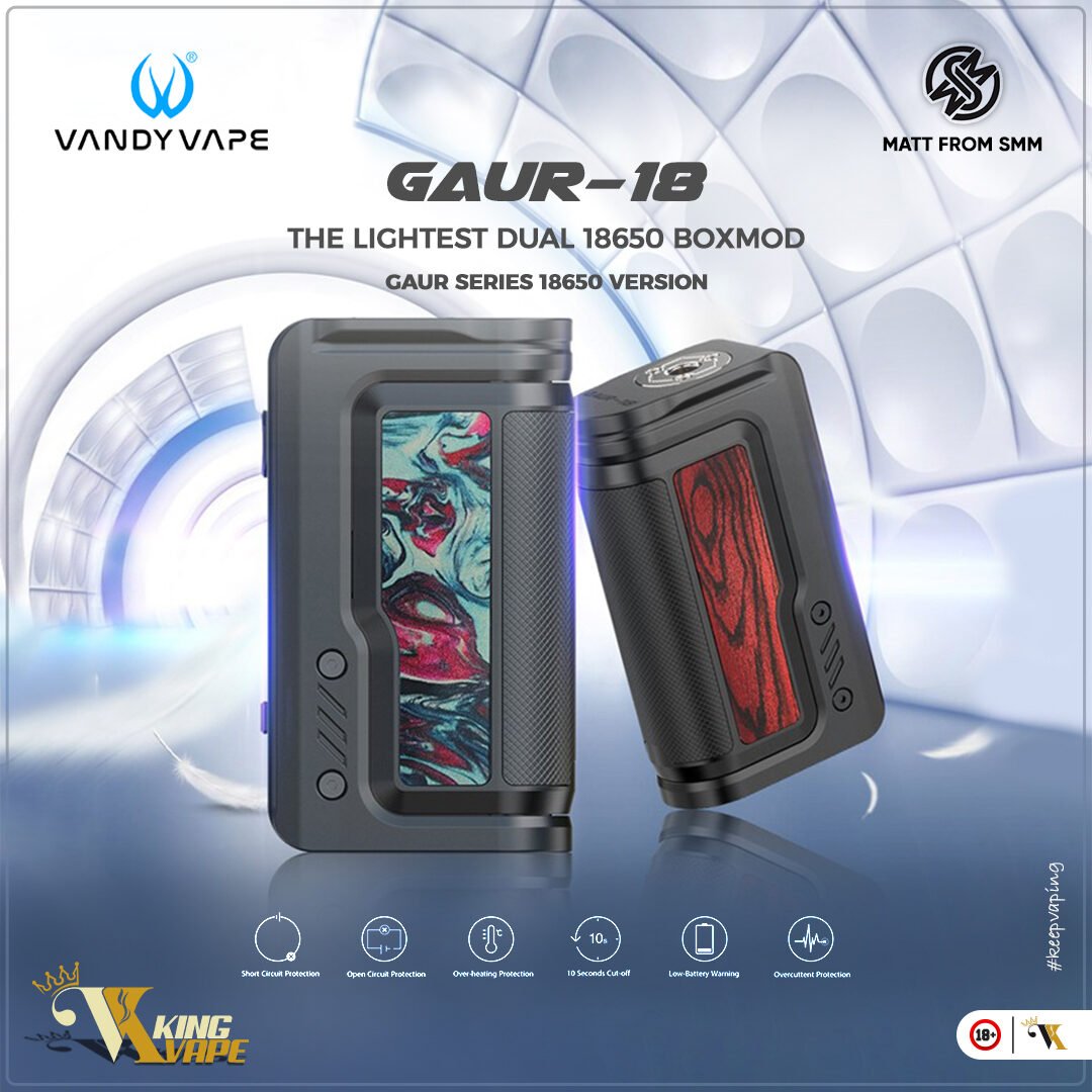 VANDY VAPE - VANDY VAPE GAUR-18 200W BOX MOD - MODS - Vapes Royale