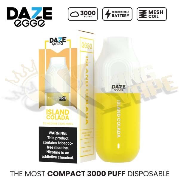 REDS - BUY 7DAZE EGGE 3000 PUFFS 50MG NICOTINE DISPOSABLE VAPE - DISPOSABLES - Vapes Royale
