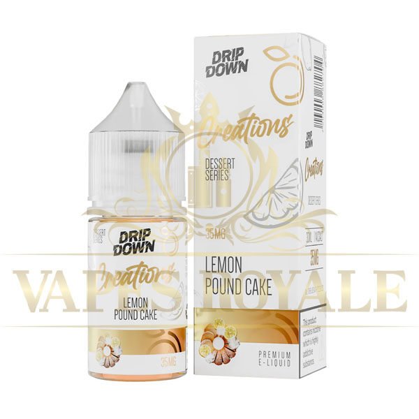 BUY LEMON POUND CAKE SALT BY DRIP DOWN CREATIONS DESERT SERIES - 30ML