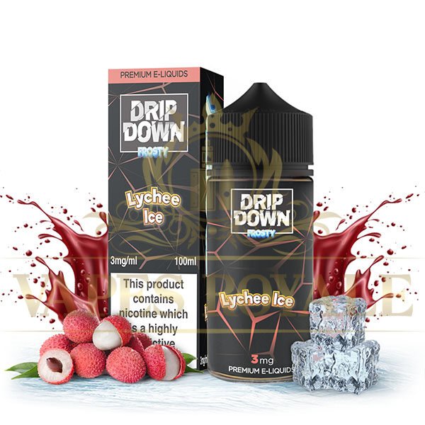 DRIP DOWN - BUY FROSTY LYCHEE ICE BY DRIP DOWN – 100ML - 100ML E-LIQUID - Vapes Royale