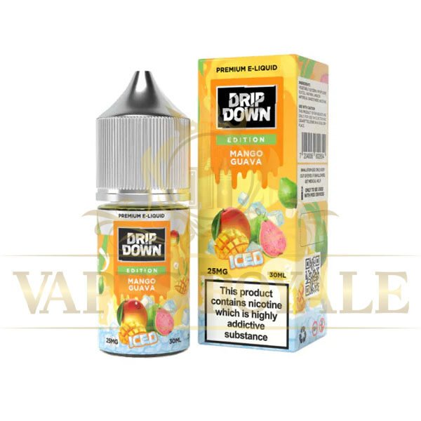 DRIP DOWN - BUY NEW MANGO GUAVA ICE SALT BY DRIP DOWN – 30ML - 30ML SALT NIC - Vapes Royale