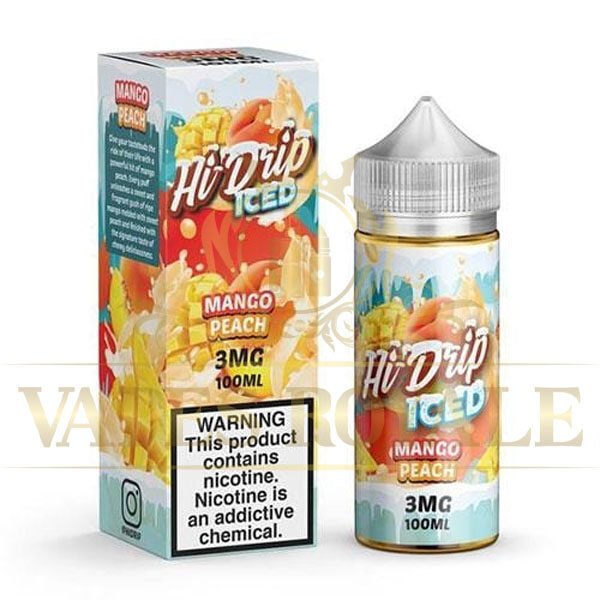 HI DRIP - PEACHY MANGO ICED BY HI DRIP 100ML - 100ML E-LIQUID - Vapes Royale