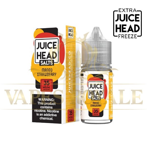JUICE HEAD - BUY MANGO STRAWBERRY EXTRA FREEZE SALT BY JUICE HEAD – 30ML - 30ML SALT NIC - Vapes Royale