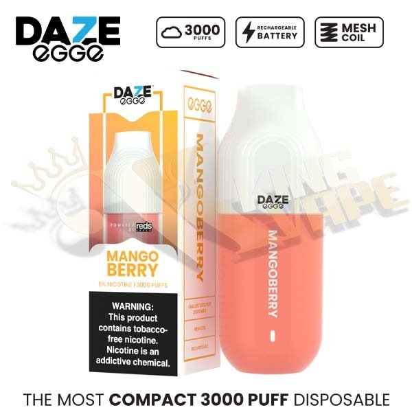 REDS - BUY 7DAZE EGGE 3000 PUFFS 50MG NICOTINE DISPOSABLE VAPE - DISPOSABLES - Vapes Royale