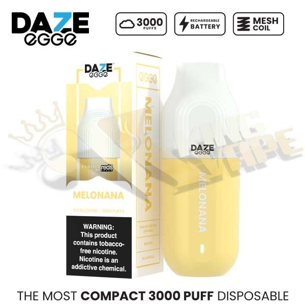 REDS - BUY 7DAZE EGGE 3000 PUFFS 50MG NICOTINE DISPOSABLE VAPE - DISPOSABLES - Vapes Royale