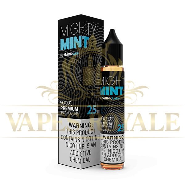 BUY MIGHTY MINT SALT BY VGOD – 30ML - 30ML SALT NIC - Vapes Royale