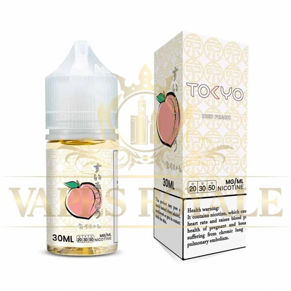 TOKYO - BUY PEACH ICE SALT BY TOKYO – 30ML - 30ML SALT NIC - Vapes Royale