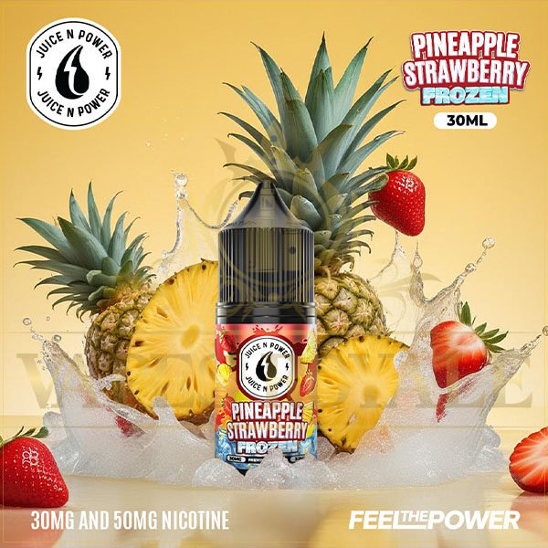 BUY FROZEN PINEAPPLE STRAWBERRY SALT BY JUICE N POWER - 30ML