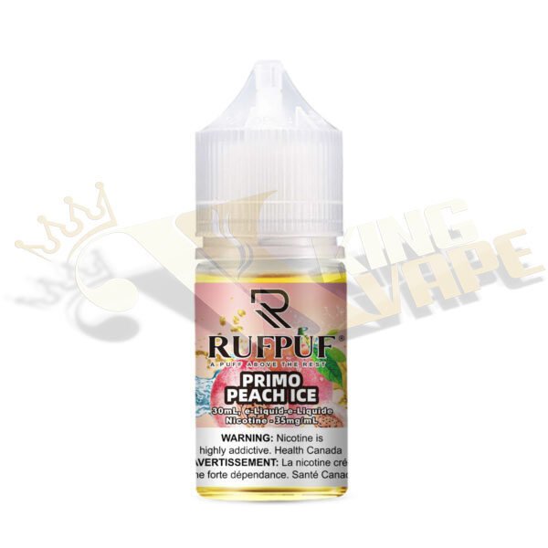 RUFPUF - PRIMO PEACH ICE SALT BY RUFPUF 30ML - 30ML SALT NIC - Vapes Royale