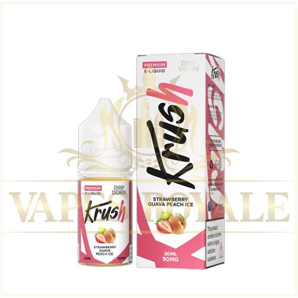 BUY STRAWBERRY GUAVA PEACH ICE SALT BY DRIP DOWN KRUSH - 30ML