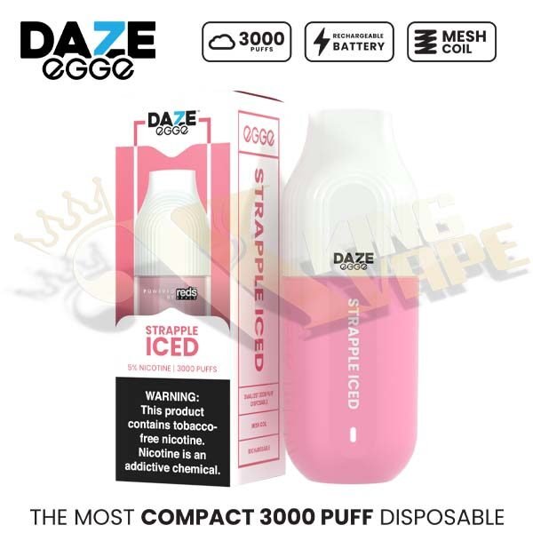 REDS - BUY 7DAZE EGGE 3000 PUFFS 50MG NICOTINE DISPOSABLE VAPE - DISPOSABLES - Vapes Royale