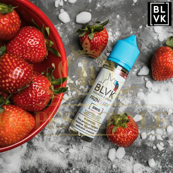 BLVK - STRAWBERRY MENTHOL BY BLVK – 60ML - 60ML E-LIQUIDS - Vapes Royale