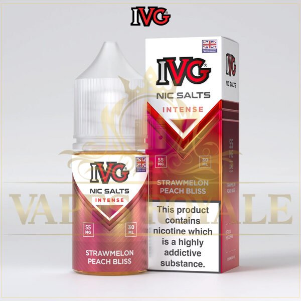 BUY STRAWMELON PEACH BLISS ICE SALT BY IVG - 30ML