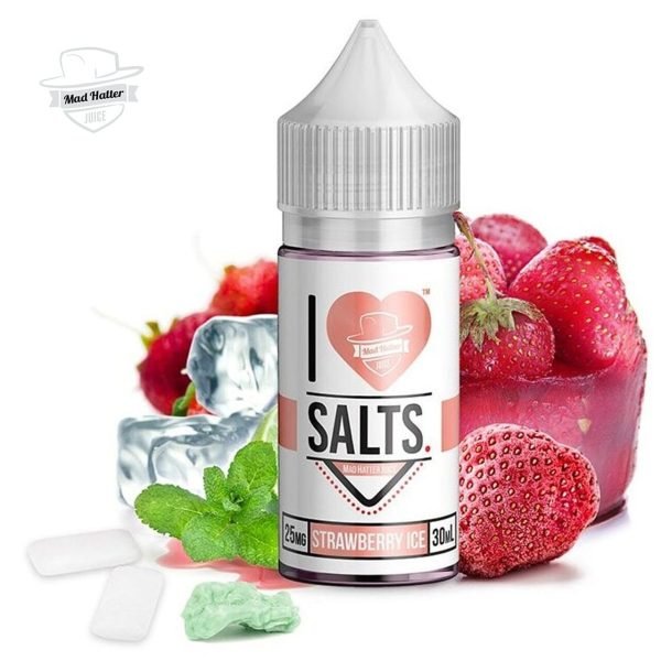 MAD HATTER - BUY STRAWBERRY ICE SALT BY I LOVE SALTS – 30ML - 30ML SALT NIC - Vapes Royale