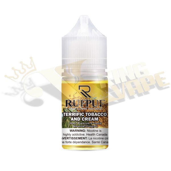 RUFPUF - TERRIFIC TOBACCO AND CREAM SALT BY RUFPUF 30ML - 30ML SALT NIC - Vapes Royale