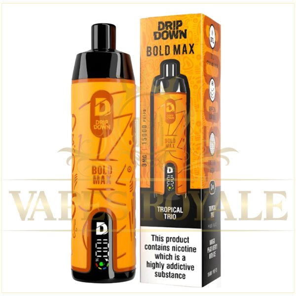 DRIP DOWN - BUY DRIP DOWN BOLD MAX DTL DISPOSABLE 15000 PUFFS - RDTA - Vapes Royale