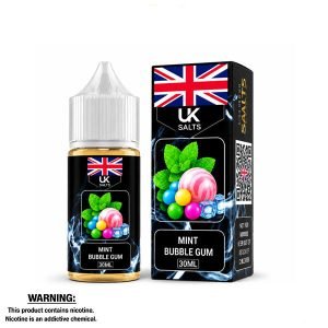 UK SALTS - BUY MINT BUBBLEGUM ICE SALT BY UK SALTS – 30ML - FRUITY ICED SALT NIC - Vapes Royale