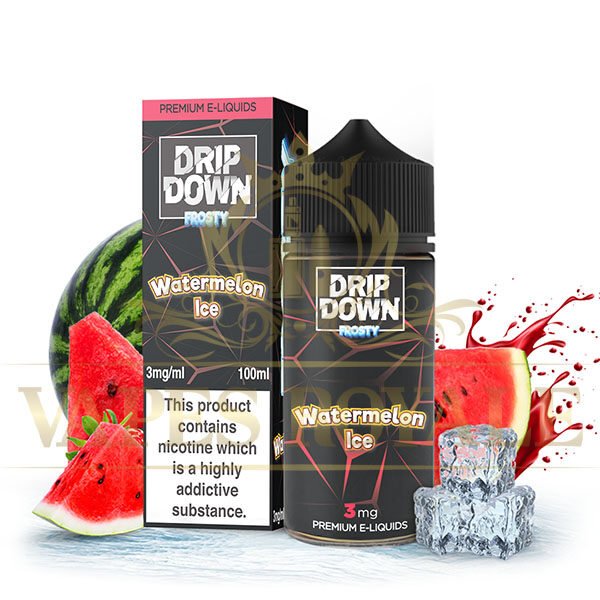 DRIP DOWN - BUY FROSTY WATERMELON ICE BY DRIP DOWN – 100ML - 100ML E-LIQUID - Vapes Royale