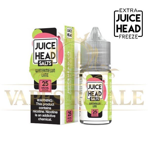 JUICE HEAD - BUY WATERMELON LIME SALT BY JUICE HEAD EXTRA FREEZE – 30ML - 30ML SALT NIC - Vapes Royale