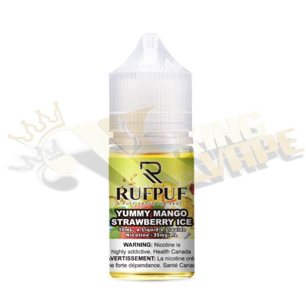RUFPUF - YUMMY MANGO STRAWBERRY ICE SALT BY RUFPUF 30ML - 30ML SALT NIC - Vapes Royale