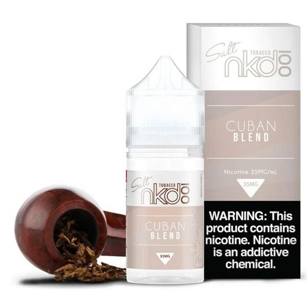 NAKED 100 - CUBAN BLEND SALT BY NAKED 100 – 30ML - 30ML SALT NIC - Vapes Royale