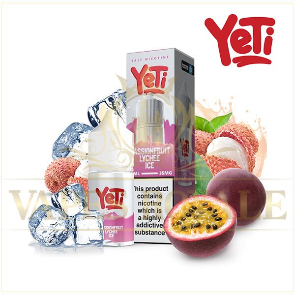 BUY PASSIONFRUIT LYCHEE ICE SALT BY YETI - 30ML