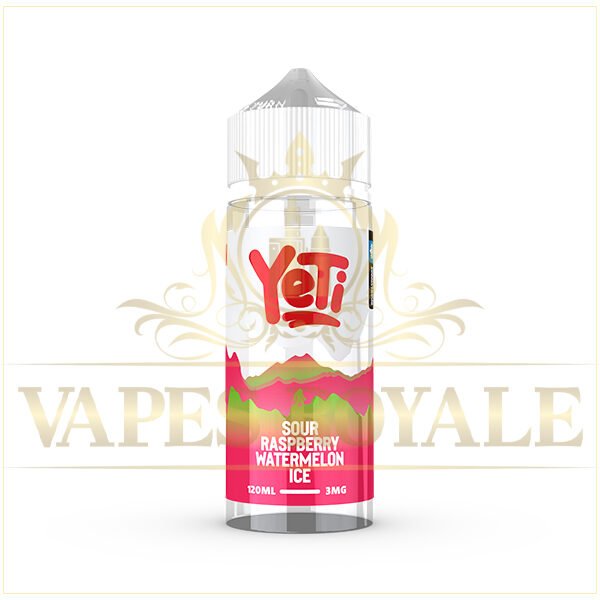 BUY SOUR RASPBERRY WATERMELON ICE BY YETI - 120ML