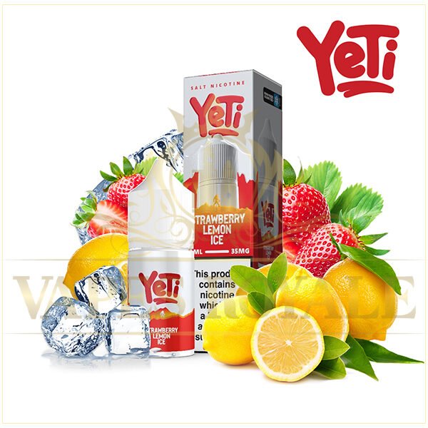 BUY STRAWBERRY LEMON ICE SALT BY YETI - 30ML