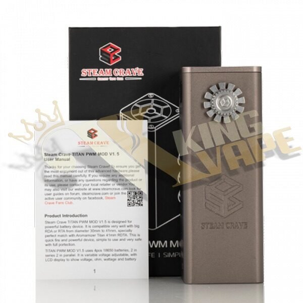 STEAM CRAVE - STEAM CRAVE TITAN PWM V1.5 300W BOX MOD - MODS - Vapes Royale