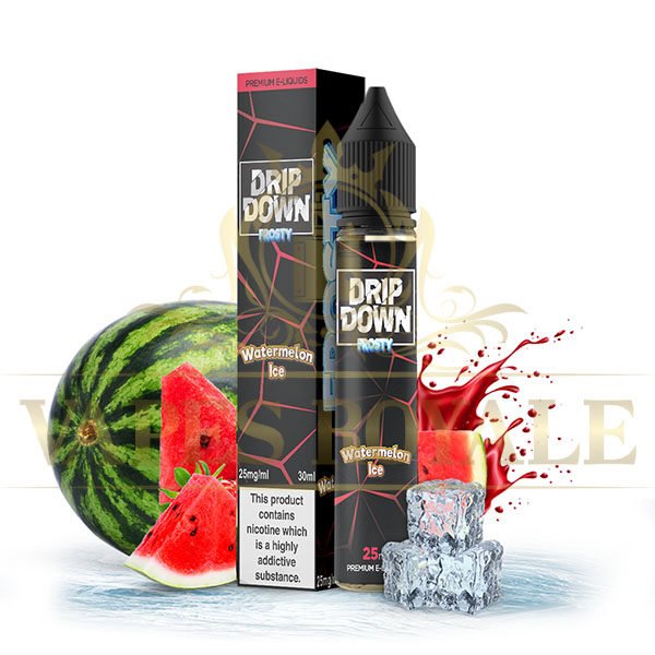 DRIP DOWN - BUY FROSTY WATERMELON ICE SALT BY DRIP DOWN – 30ML - 30ML SALT NIC - Vapes Royale